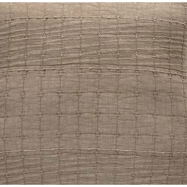 Moss Solid Taupe Coverlet