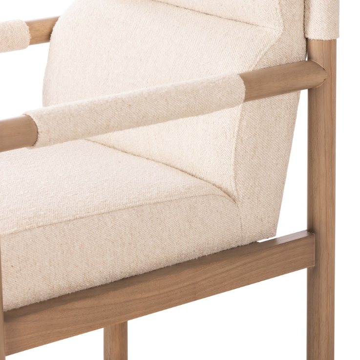 Kiano Dining Armchair in Charter Oatmeal