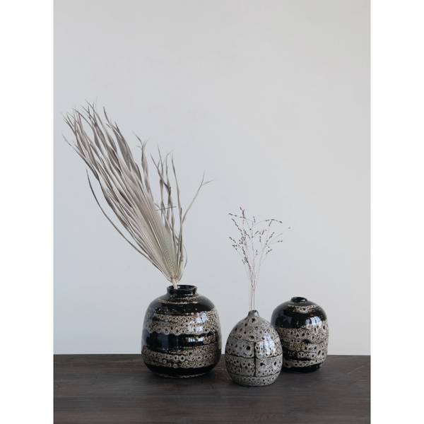 Terracotta Vases with Glaze