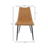 Albia Dining Chair in Tan (Set/2)