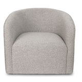 Evita Swivel Chair - Grey Boucle
