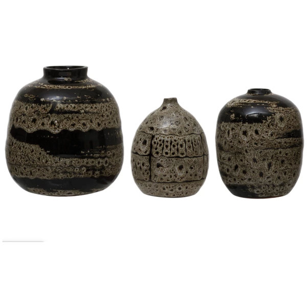 Terracotta Vases with Glaze