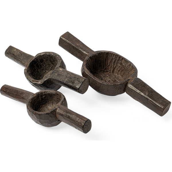 Tribo Measuring Cups Brown Wood - Set of 3