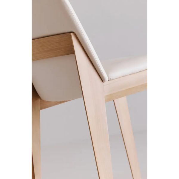 Dylan Oak Dining Chair - Cream White - Set of 2