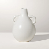 Capri Teardrop Urn Vase - Matte White