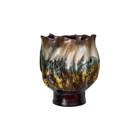 Multi Colour Organic Shaped Vase