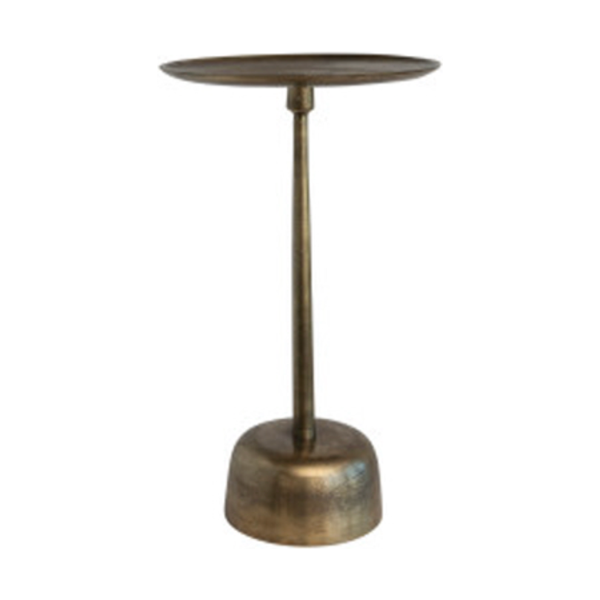Aluminium Side Table - Antique Brass
