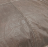 Leather Sandstorm Taupe Cushion 22"x 22"