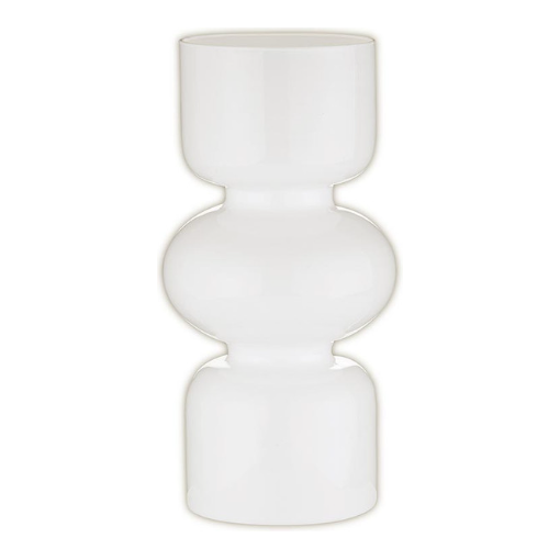White Glass Bubble Vase - Large