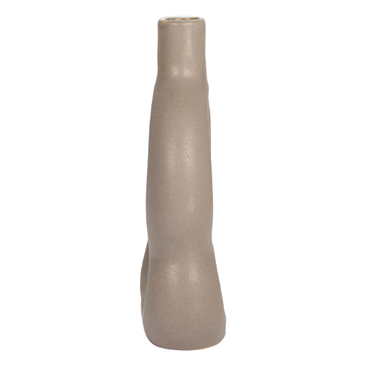 Sculptural Vase in Matte Beige