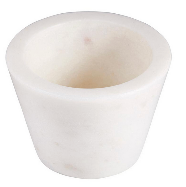 Marble Pinch Pot - White