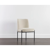 Richie Dining Chair in Ivory and Black
