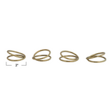 Brass Napkin Rings - Set of 4