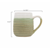 Stoneware Mug with Glaze, 4 Colours