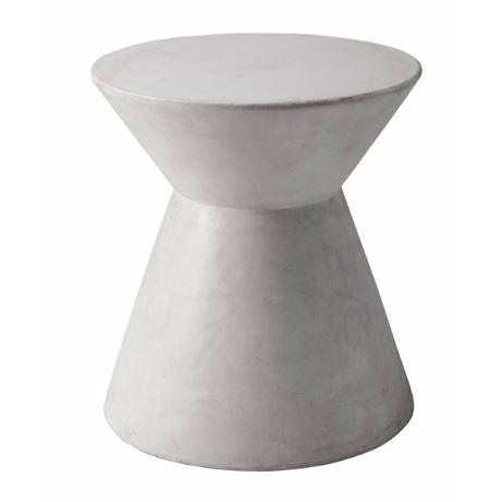 Astley Concrete End Table in White