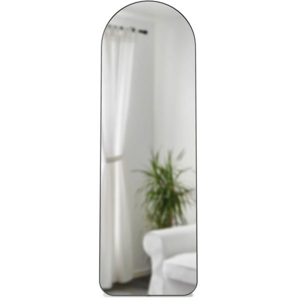 Hubba Arched Leaning Mirror in Metallic/Titanium