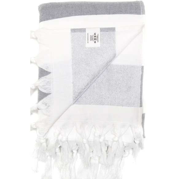 Tofino Towel Co - Turkish Towel 100% cotton The Loki- Charcoal Grey