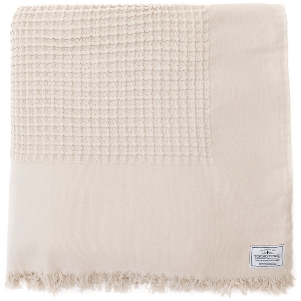 Tofino Towel Co - The Breeze Waffle Bed Cover- Beige
