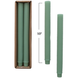 Hobnail Taper Candles in Box, Set of 2