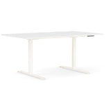 Novah Lift Desk - White Top / White Bases