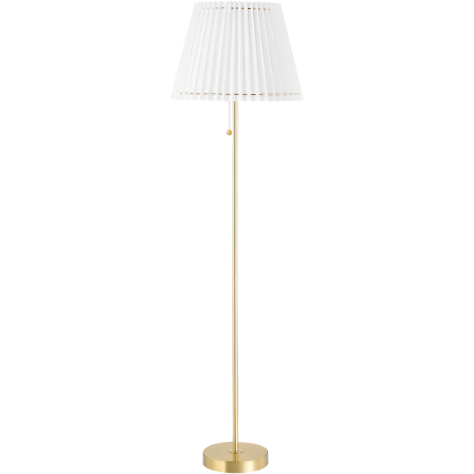 Demi Floor Lamp in Aged Brass