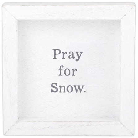 Pray for Snow- Petite Word Board