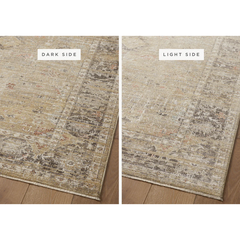 Millie Rug - Gold and Charcoal