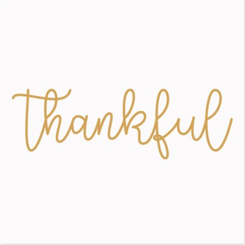 Thankful Cocktail Napkin 20Pk