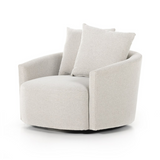 Chloe Swivel Chair in Delta Bisque