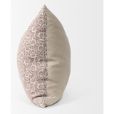 Jayne Cushion - Beige and Merlot