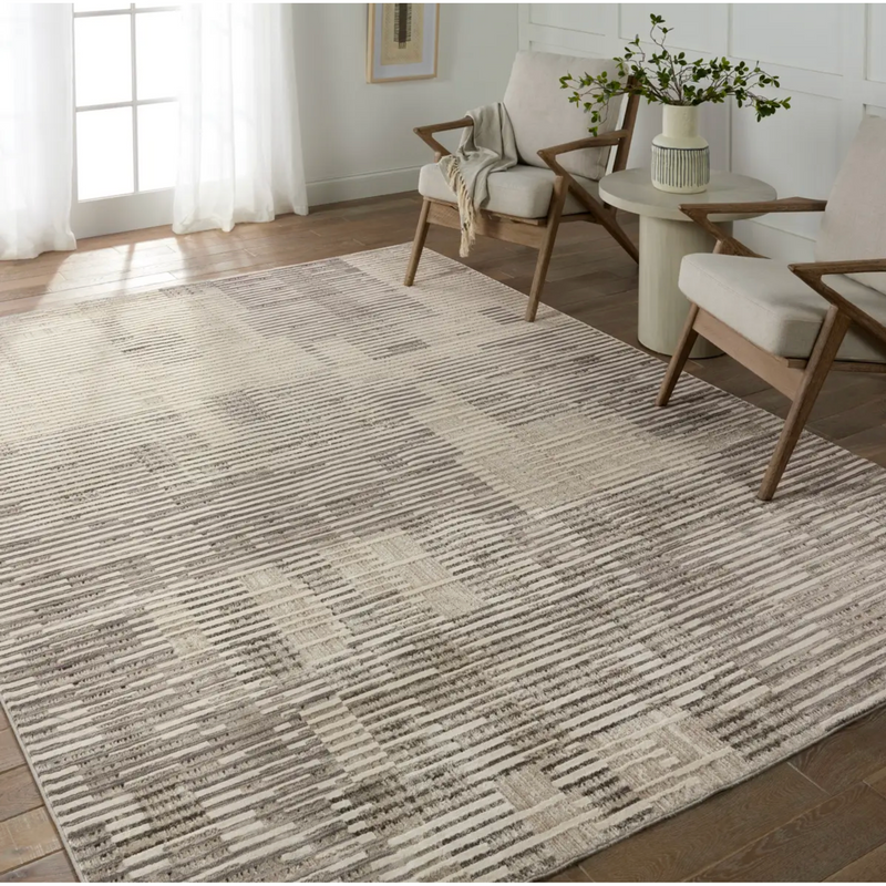 Graphite Rug - Taupe and Grey