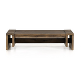 Beam Coffee Table with Rustic Fawn Veneer