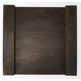 Athelia Dark Brown Wood Accent Table