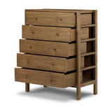 Meadow 5 Drawer Dresser in Tawny Oak