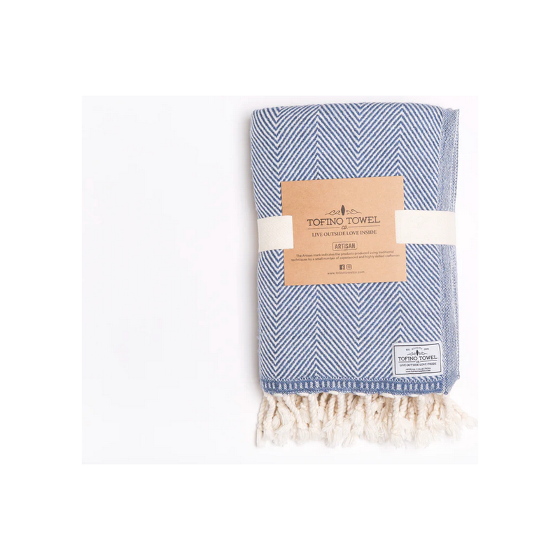 Tofino Towel Co. - The Cove Series Throw - Azure