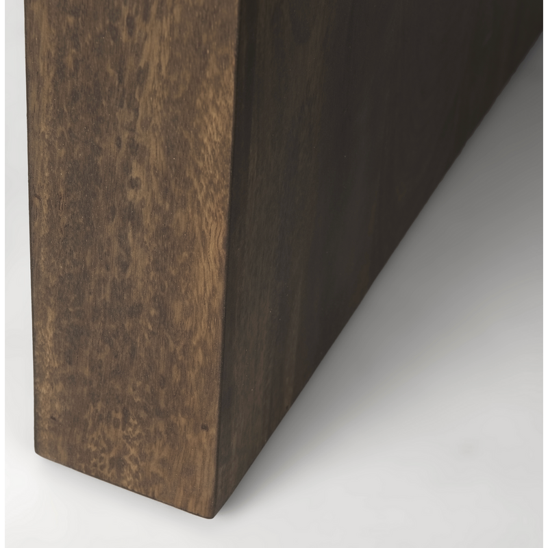 Athelia Dark Brown Wood Accent Table