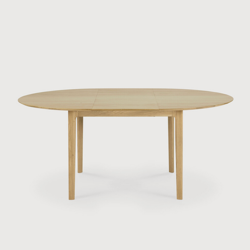 Oak Bok Round Extendable Dining Table