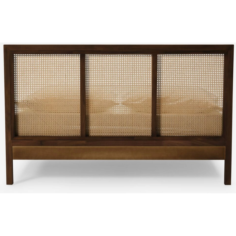 Marcel Cane Bed - Walnut