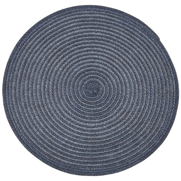 Urban Two Tone Woven Round Vinyl Placemat