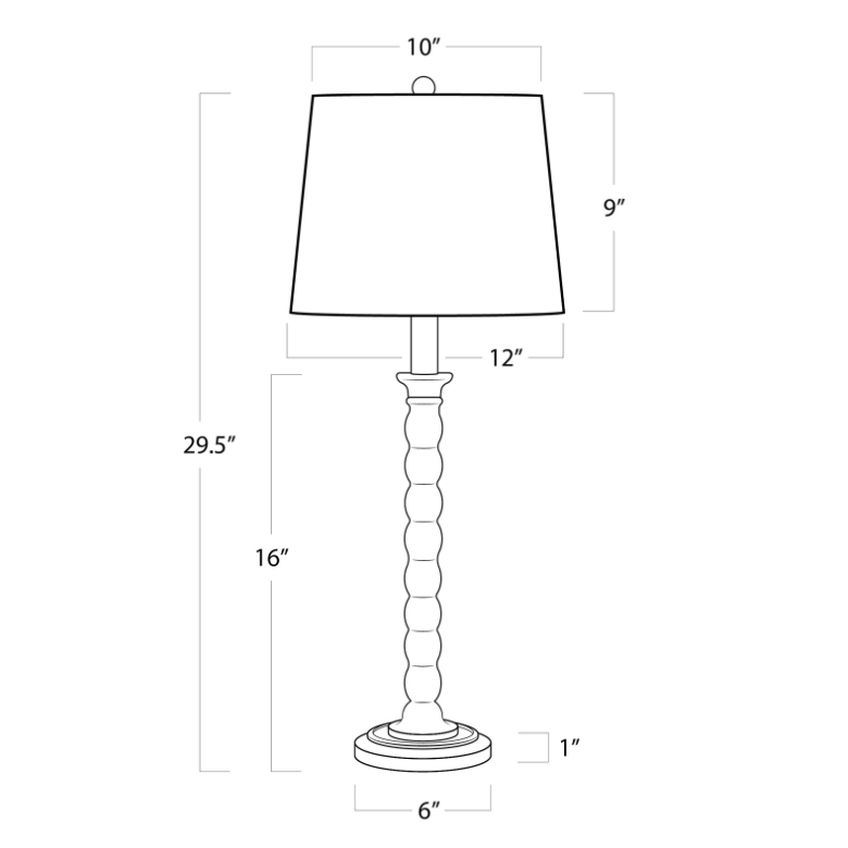 Perennial Buffet Lamp - White