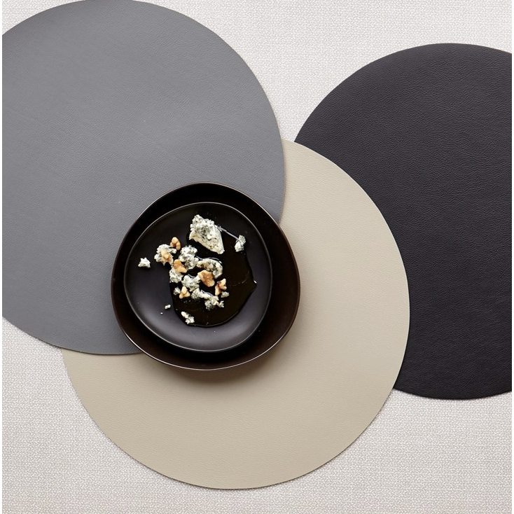 Studio Leather Round Placemat