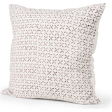 Jayden Cushion in Cream and Merlot 22" x 22"