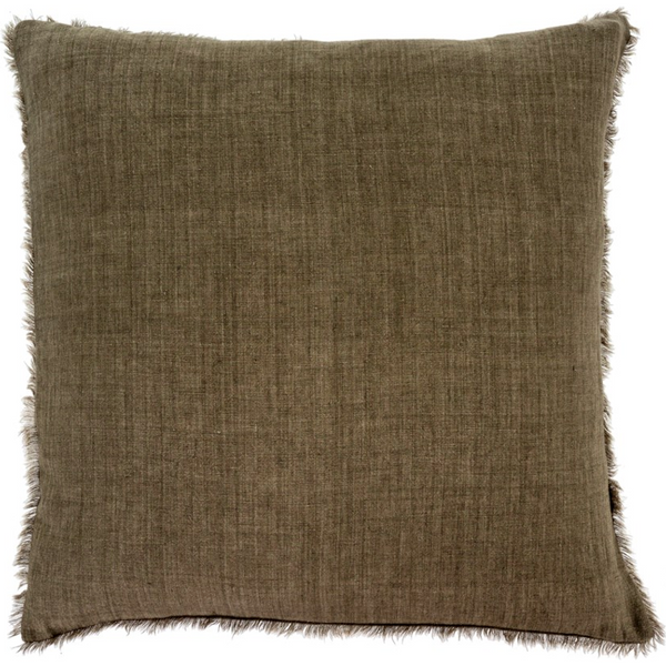 Lina Linen Cushion - Shadow 24" x 24"