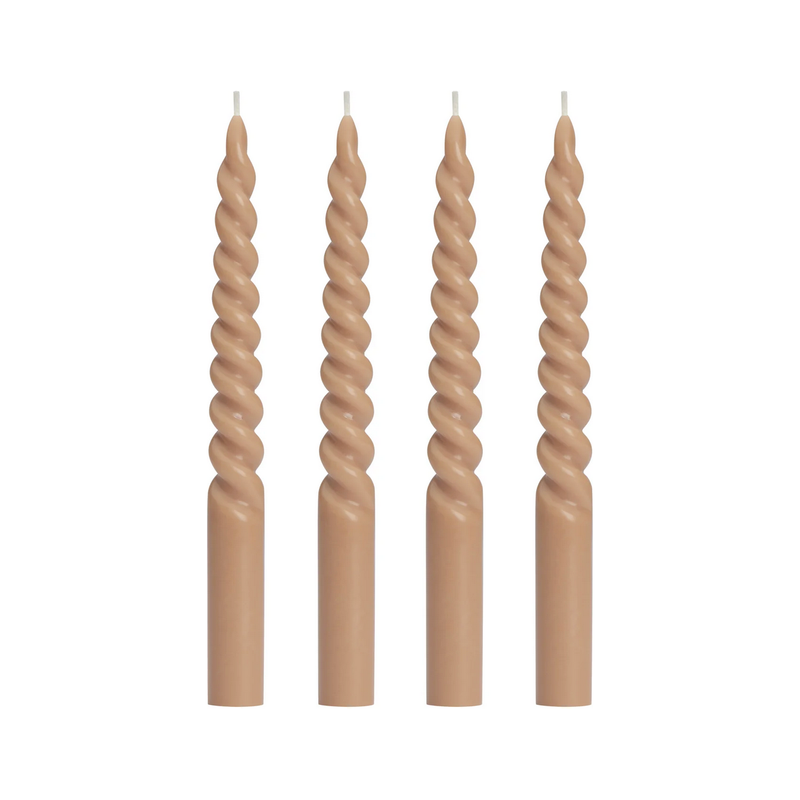 Prime Twisted Taper Four Piece 9" Candle Set