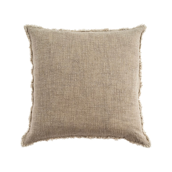 Selena Linen Cushion - Grey