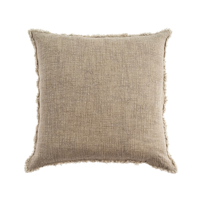 Selena Linen Cushion - Grey