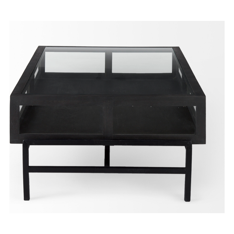 Arelius Rectangular Coffee Table in Black