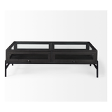 Arelius Rectangular Coffee Table in Black