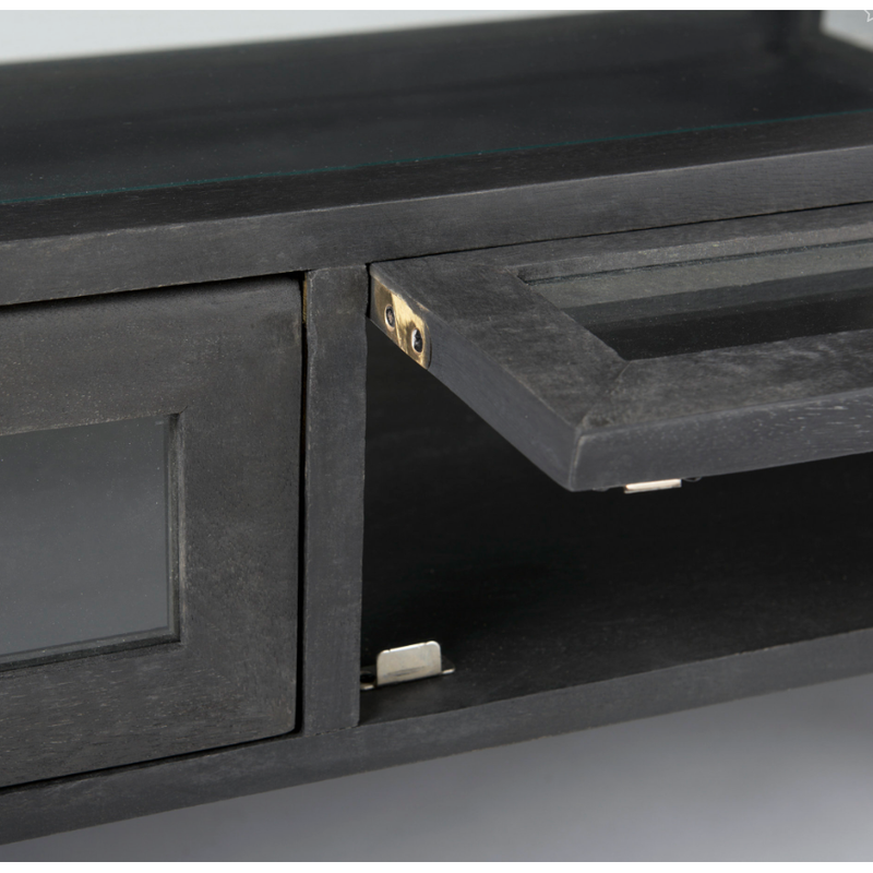 Arelius Rectangular Coffee Table in Black