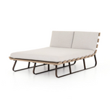 Dimitri Outdoor Double Daybed in Venao Grey